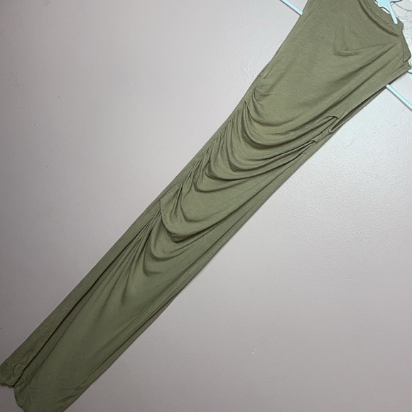 Enza Costa Rib Silk Midi Dress Nude - Picture 3 of 6